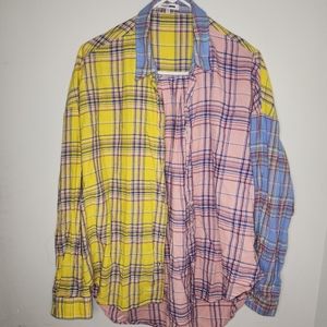 Fashion Nova plaid blouse